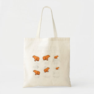 Capybaras Funny Capibara Rodent wat ik doe in mijn Tote Bag