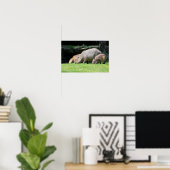 Capybaras grazing poster (Thuiskantoor)
