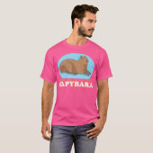 Capybara's huisdier vader van een verwende capibar t-shirt (Voorkant volledig)