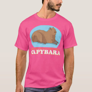 Capybara's huisdier vader van een verwende capibar t-shirt