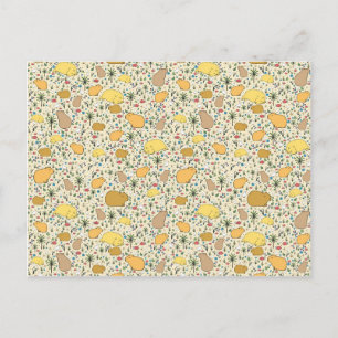 Capybaras in Geel Briefkaart