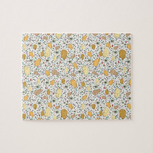 Capybaras in Geel Legpuzzel (Horizontaal)