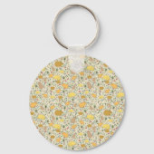 Capybaras in Geel Sleutelhanger (Voorkant)