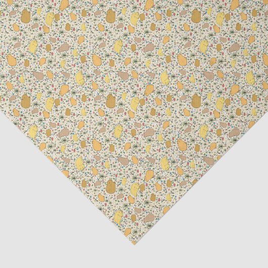 Capybaras in Geel Tissuepapier (Detail)