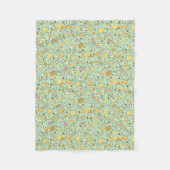 Capybaras in Groen Fleece Deken (Voorkant)