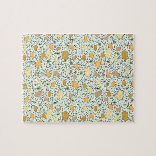 Capybaras in Groen Legpuzzel (Horizontaal)