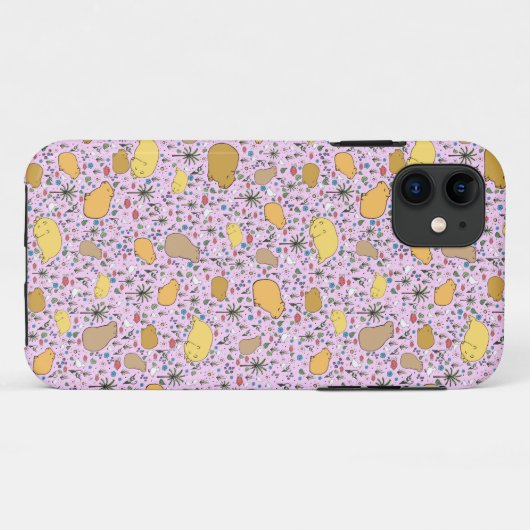 Capybaras in roze Case-Mate iPhone case (Achterkant (horizontaal))