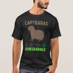 Capybaras is 100 biologisch afbreekbare knaagdiere t-shirt