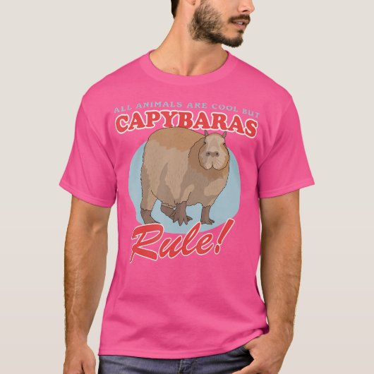Capybaras is kool Rodent Capybara T-shirt (Voorkant)