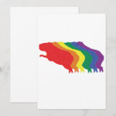 Capybaras LGBTQ Regenboog Water Varken Transgender Bedankkaart (Voorkant / Achterkant)