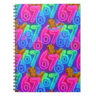 Capybaras met 67 Notitieboek