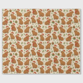 Capybaras met kerst cadeaupapier (Vlak)