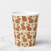 Capybaras met kerst papieren bekers (Voorkant)