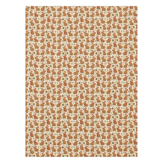 Capybaras met kerst tafelkleed (Voorkant)
