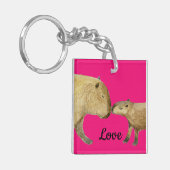 Capybaras Sleutelhanger (Voorkant Links)
