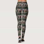 Capybaras' zwemmen in de rivier, leggings (Achterkant)