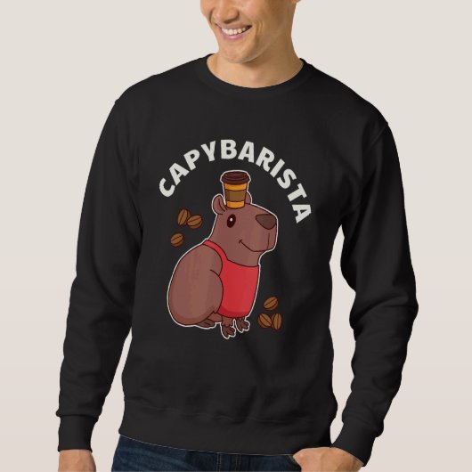 Capybarista Capybara Barista Coffee Trui (Voorkant)