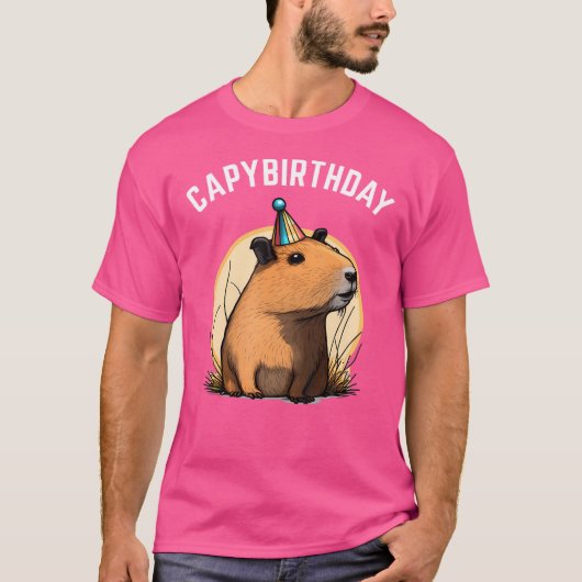Capybirthday Capybara T-shirt (Voorkant)