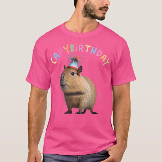 Capybirthday Capybara T-shirt (Voorkant)