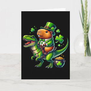 Capybyra Leprechaun Capybyra Ridder Trex St Patric Kaart