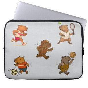 CapyCharm: het Schattige icoon Laptop Sleeve