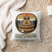 Capydada Capybara Vader Retro Bubbelbad Vectorontw Kussen (Deken)