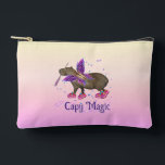 Capyfairy Etui<br><div class="desc">A cute and funny design featuring an adorable capybara fairy holding a magic wand in her mouth,  surrounded by sparkling stars. She wears fashionable pink shoes. This playful and dreamy illustration is perfect for girls who love magical animals and fairy vibes.</div>
