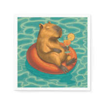 Capylara cocktail bij het zwembad