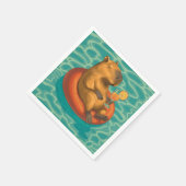 Capylara cocktail bij het zwembad servet (Hoek)