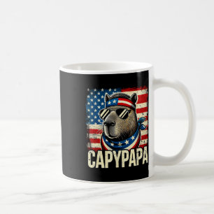 Capypapa 4 juli Amerikaanse vlag Capybara Papa U Koffiemok