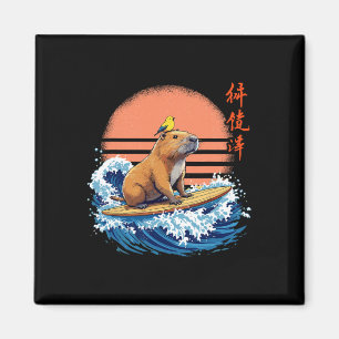 Capyra en surfen, Japans, golven en surfer, Su Magneet
