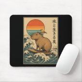 Capyra surfen Japans _3 Muismat (Met muis)