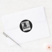 Capyra Waterskiën Zomer Grappige Meme Ronde Sticker (Envelop)