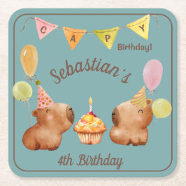 Capy's Leukste Verjaardag Fiesta Kartonnen Onderzetters