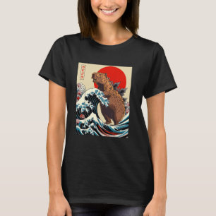 Capyzilla Capybara Japanse kunst retro knaagdier g T-shirt