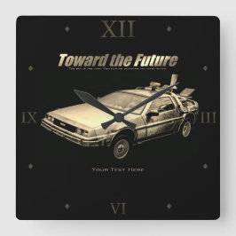 Car：Acrylic Wall Clock Vierkante Klok