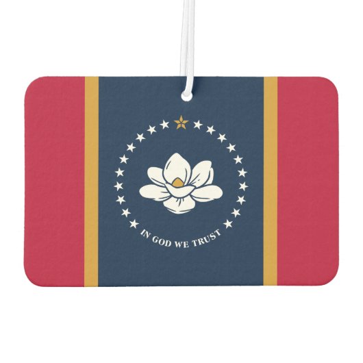 Car Air Fresheners with Flag of Mississippi Luchtverfrisser (Achterkant)