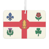 Car Air Fresheners with Flag of Montreal, Canada Luchtverfrisser (Achterkant)