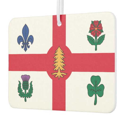 Car Air Fresheners with Flag of Montreal, Canada Luchtverfrisser (Links)