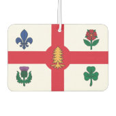 Car Air Fresheners with Flag of Montreal, Canada Luchtverfrisser (Voorkant)