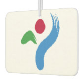 Car Air Fresheners with Flag of Seoul, South Korea Luchtverfrisser (Links)