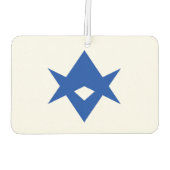 Car Air Fresheners with Flag of Toyota City, Japan Luchtverfrisser (Achterkant)