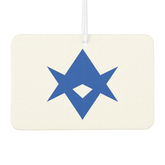 Car Air Fresheners with Flag of Toyota City, Japan Luchtverfrisser (Voorkant)