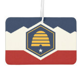 Car Air Fresheners with Flag of Utah, USA Luchtverfrisser (Achterkant)