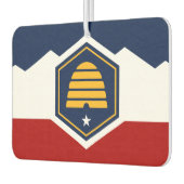 Car Air Fresheners with Flag of Utah, USA Luchtverfrisser (Links)