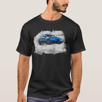 Car Alfa Romeo Giulia zwart T-shirt