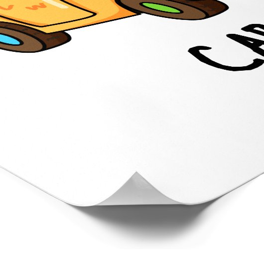 Car-amel Funny Snoep Car Pun Poster (Hoek)