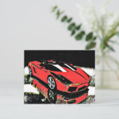 Car Art Briefkaart (Staand voorkant)