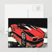 Car Art Briefkaart (Voorkant / Achterkant)