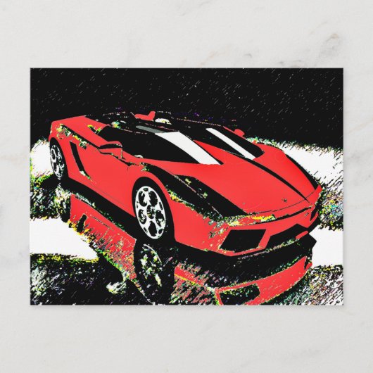 Car Art Briefkaart (Voorkant)